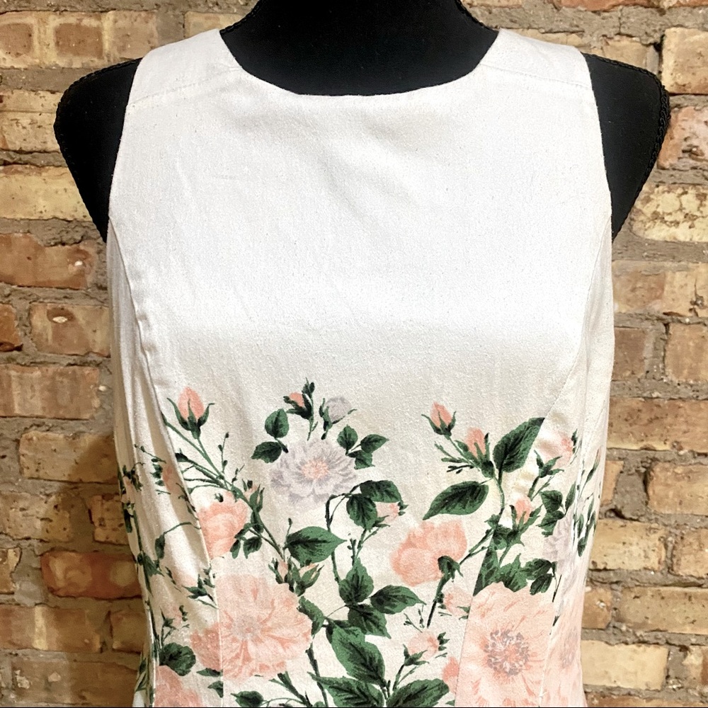 Maggy London Spring Floral Sleeveless Dress with Petticoat - Picture 5 of 7